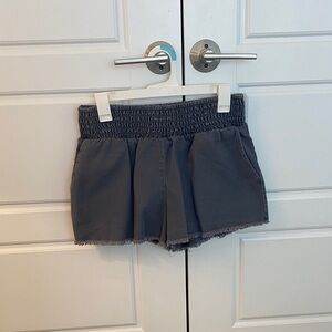 Gray linen Shorts